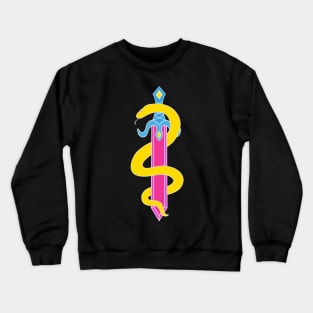 Sword and Snake (Pansexual Colors) Crewneck Sweatshirt